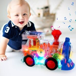 Transparent 3D Lighting Gear Train