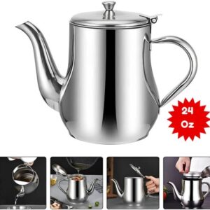 Stainless Steel Oil Pot - 24 OZ