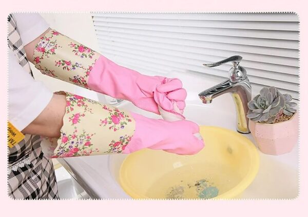 Long Silicon Hand Gloves (1 Pair) - Image 4